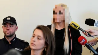 Współzałożycielka Amber Gold - spółki, która według prokuratury działała jako piramida finansowa - Katarzyna P. (P). Fot. PAP/Adam Warżawa  