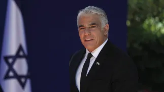 Jair Lapid. Fot. PAP/EPA/ATEF SAFADI 