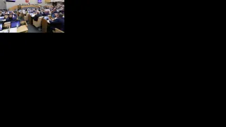 Członkowie rosyjskiej Dumy. Fot. PAP/EPA/RUSSIAN STATE DUMA 