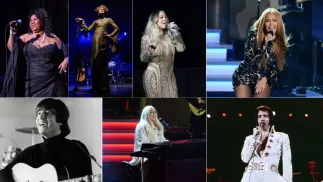 Aretha Franklin, fot.  Jason Nelson/ PAP/AdMedia, Whitney Houston, fot.  Britta Pedersen PAP/DPA,  Beyonce, fot.  JIM RUYMEN PAP/Newscom, Mariah Carey , fot. ALI HAIDER PAP/EPA, Stevie Wonder, fot. Birdie Thompson/AdMedia PAP, Elvis Presley, fot. PAP/dpa, John Lennon, fot. PAP/Photoshot, Lady Gaga, fot. JIM RUYMEN PAP/Newscom