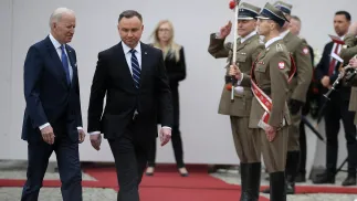 Joe Biden, Andrzej Duda. Fot. PAP/Marcin Obara