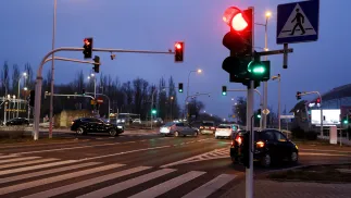 Sygnalizacja świetlna Fot. PAP/Zbigniew Meissner