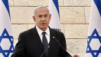 Premier Izraela Benjamin Netanjahu. PAP/EPA/ MARC ISRAEL SELLEM / POOL