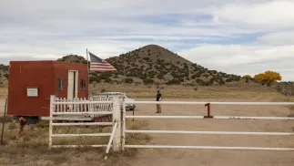 Plan zdjęciowy filmu "Rust". Fot. PAP/ Mostafa Bassim Adly / Anadolu Agency/ABACAPRESS.COM