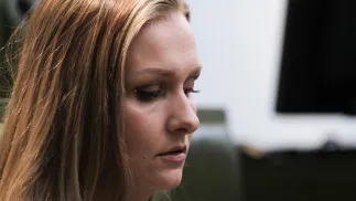 Natalia Nitek-Płażyńska na sali Sądu Najwyższego w Warszawie, fot. PAP/Kalbar