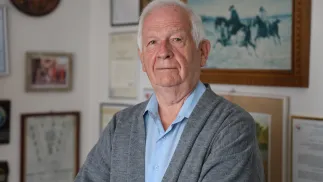 Mirosław Czechowski, koordynator lotu, podczas którego transportowano serce do pierwszej w kraju udanej transplantacji, fot. PAP/Paweł Sierpiński