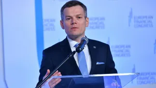 Przewodniczący Komisji Nadzoru Finansowego Jacek Jastrzębski. Fot. PAP/Adam Warżawa