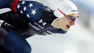 Jordan Stolz. Fot. PAP/EPA/	VINCENT JANNINK