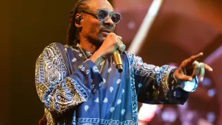 Snoop Dogg podczas koncertu w Niemczech, fot. PAP/DPA/Henning Kaiser