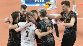 Zawodnicy Jastrzębskiego Węgla. Fot. PAP/Krzysztof Świderski