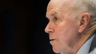 Były prezes Międzynarodowej Unii Biathlonu (IBU) Anders Besseberg, fot. PAP/NTB/Roald, Berit