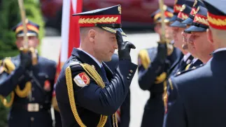 Komendant Straży Marszałkowskiej Michał Sadoń Fot. PAP/Leszek Szymański