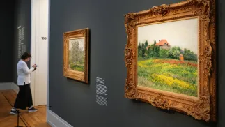 Dzieła Claude'a Moneta: "Jabłoń", "Dziki ogród". Zdjęcie ilustracyjne.Fot. PAP/DPA/Soeren Stache