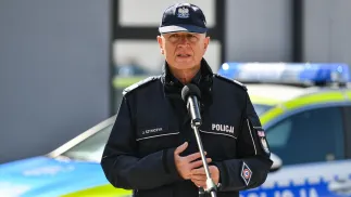 B. komendant główny policji gen. insp. Jarosław Szymczyk. Fot. PAP/Wojtek Jargiło