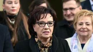 Posłanka PiS, przewodnicząca dolnośląskich struktur partii Elżbieta Witek podczas konferencji prasowej, fot. PAP/Sebastian Borowski