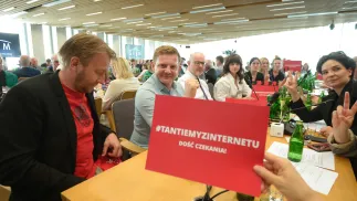 Na posiedzeniu sejmowej Komisji Kultury i Środków Przekazu w Sejmie w Warszawie. Fot. PAP/Marcin Obara