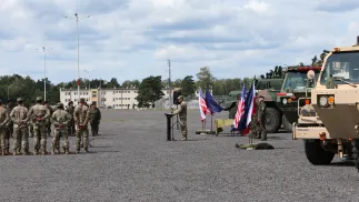 Baza w Świętoszowie Fot. PAP/Lech Muszyński
