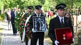 Uroczystości pogrzebowe trenera Franciszka Smudy. Fot. PAP/Art Service