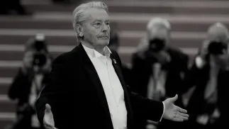 Alain Delon. Fot. PAP/EPA/SEBASTIEN NOGIER