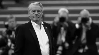 Alain Delon. Fot. PAP/EPA/SEBASTIEN NOGIER