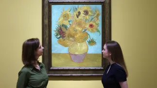 Wystawa obrazów Vincenta van Gogha w Galerii Narodowej w Londynie. Fot. PAP/EPA/NEIL HALL