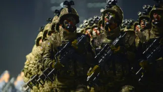 Żołnierze Korei Północnej. Fot. PAP/EPA/	KCNA