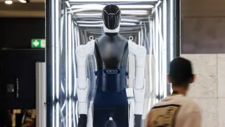 Humanoid robot. Fot. EPA/Clemens Bilan