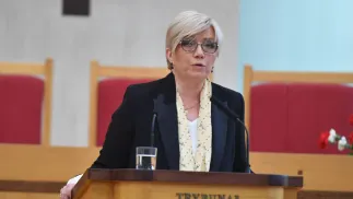 Prezes Trybunału Konstytucyjnego Julia Przyłębska. Fot. PAP/Bartłomiej Zborowski