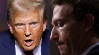 Donald Trump i Mark Zuckerberg. Fot. PAP/EPA/WILL OLIVER/JEFFREY PHELPS