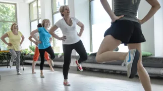 Ćwiczenia. Fot. PAP/Wojciech Pacewicz