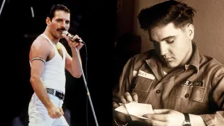 Freddie Mercury, Elvis Presley. Fot. PAP/EPA