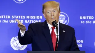 Donald Trump Fot. PAP/EPA/JASON SZENES