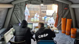 CBŚP zlikwidowało laboratorium klofedronu Fot. cbsp.policja.pl