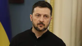 Wołodymyr Zełenski Fot. PAP/Viktor Kovalchuk