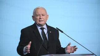 Prezes PiS Jarosław Kaczyński. Fot. PAP/Marcin Obara