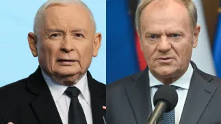 Donald Tusk, Jarosław Kaczyński. Fot. PAP/Paweł Supernak/Marcin Obara