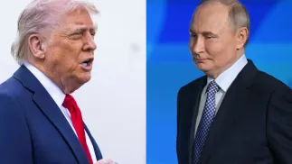 Donald Trump i Władimir Putin. Fot. PAP/EPA/JIM LO SCALZO/RAMIL SITDIKOV / SPUTNIK / KREMLIN POOL