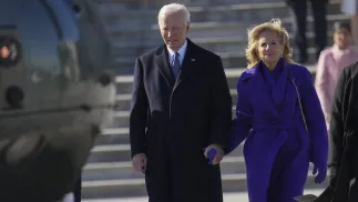 Joe Biden z żoną Jill Fot. CHRIS KLEPONIS/POOL/ PAP/EPA 