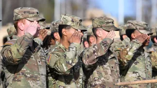 Żołnierze amerykańscy. Fot. PAP/Marcin Bielecki