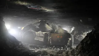 Oddział wydobywczy miedzi należący do kopalni miedzi Polkowice-Sieroszowice	Fot. PAP/Maciej Kulczyński