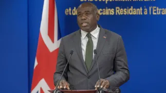 David Lammy. Fot. EPA/JALAL MORCHIDI