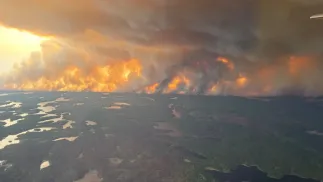 Pożar w prowincji Manitoba, fot. X/@accuweather