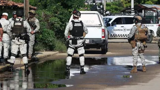 Członkowie Gwardii Narodowej Meksyku - zdjęcie ilustracyjne Fot. PAP/EPA/David Guzman