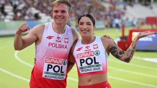 Oliwer Wdowik, Ewa Swoboda. Fot. PAP/Łukasz Szeląg