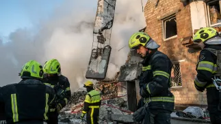 Zniszczenia w Kijowie (zdj. ilustracyjne) Fot. PAP/Vladyslav Musiienko