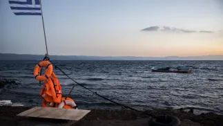 Wybrzeże wyspy Lesbos, zdjęcie ilustracyjne, fot. PAP/EPA/MTI/ZOLTAN BALOGH