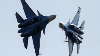 Su-30SM (zdj. ilustracyjne) Fot. PAP/EPA/SERGEI ILNITSKY