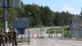 Granica Litwy z Białorusią (zdjęcie ilustracyjne). Fot. EPA/STRINGER