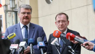 Maciej Wąsik i Mariusz Kamiński. Fot. PAP/Marian Zubrzycki