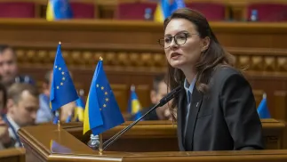 Julia Swyrydenko Fot. PAP/EPA/ANDRII NESTERENKO